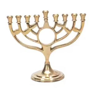 Wholesale Candle Holder Hot <b>Sale</b> Customized Shape Metal Candle Stand Metal Fancy Arms Menorah Home Decorative <b>Lighting</b> - Product Image 1