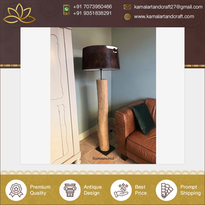 โคมไฟตั้งพื้นไม้อะคาเซียต้นไม้วินเทจสำหรับตกแต่งบ้าน - Product Image 5