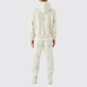 ชุดวอร์มกางเกงมีฮู้ดและซิปสำหรับผู้ชายชุดกีฬาที่มีน้ำหนักมาก - Product Image 2