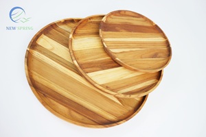 Premium Teak Wood Serving Tray <b>Rectangle</b> Modern Luxury Customizable Kitchen Decor Vietnam Handmade - Product Image 5