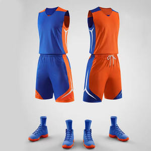 Ensemble d'uniformes de basket-ball réversibles personnalisables Uniforme de vêtements de sport d'été respirant avec motif personnalisé - Product Image 5