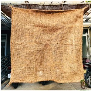 Tapis d'extérieur en jute rectangulaire, couleur unie, tissage plat, écologique, tapis fin pour usage extérieur - Macy - Product Image 1