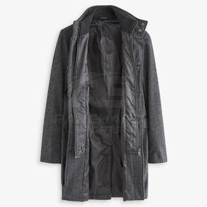 เสื้อโค้ทยาวผู้ชาย เสื้อคลุมกันหนาว อบอุ่นและมีสไตล์ เสื้อโค้ทยาวผู้ชายสำหรับธุรกิจลำลอง ทันสมัย เสื้อโค้ทยาวผู้ชาย - Product Image 2