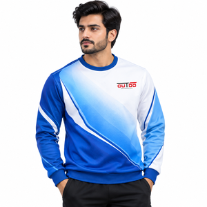 Sweat-shirt pour homme en tissu polyester lisse, offrant une qualité d'impression vive, un confort léger et une grande résistance. - Product Image 1
