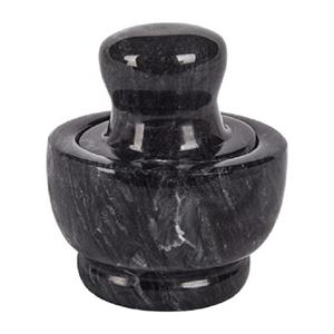MS INC None Slip Base Easy To Grind Marble Stone Mortal & Pestle Set For Herbs Spice Grinder <b>Pill</b> Crusher Medicine Crusher - Product Image 4