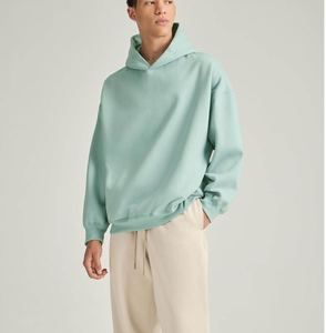 Sweat-shirts pour hommes surdimensionnés, basiques, en coton mélangé, vêtements de marque personnalisés, logo, streetwear unisexe, sweat-shirt pour hommes, tissu épais - Product Image 2