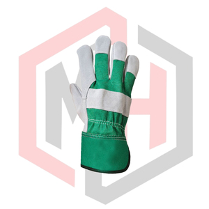 Gants de travail en cuir de vachette de qualité supérieure, texture grainée, gants de conducteur en cuir fendu, mitaines de travail confortables pour les travaux de rigging, jardinage, soudage, sécurité - Product Image 3