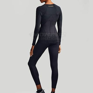 Camisas de compresión ajustadas de LICRA/algodón ecológicas para mujer para culturismo y fitness, transpirables y de secado rápido - Product Image 4