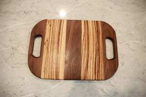 Planche à découper et plateau de service en bois Forme rectangulaire durable 12mm d'épaisseur Passe au lave-vaisselle - Product Image 2