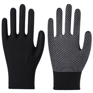 Gants de sécurité en coton de qualité supérieure, 7 jauges, confortables, en coton blanc naturel, tricotés, pour le travail - Product Image 2