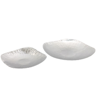 Plato de acero inoxidable de alta tendencia, plato de fácil limpieza de grado alimenticio, servicio de comedor, hogar, restaurante, Hotel, fiesta, utensilios de cocina, vajilla