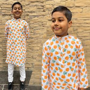 Conjunto de pijama Kurta con estampado multicolor listo para hombres adultos para cada ocasión con algodón suave - Product Image 4