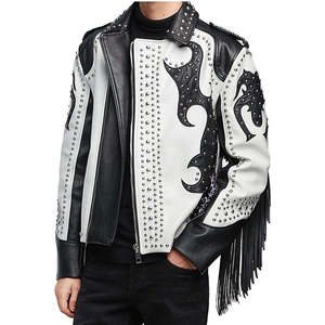 Impresionante Chaqueta Formal de Primavera Unisex de Cuero Genuino Cortavientos con Cuello Alto OEM - Product Image 2
