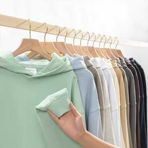 Sweats à capuche pour hommes de conception haut de gamme 2026, tissu 100% coton, grammage lourd, épaules tombantes, motif uni, taille XL, sweats à capuche pour hommes - Product Image 3