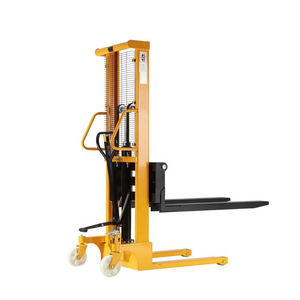 แท่นยกพาเลทไฟฟ้าที่ใช้แบตเตอรี่ที่เชื่อถือได้สำหรับแท่นวางพาเลทแบบเรียบการดำเนินงานที่เปลี่ยนเกียร์ยาวและการขนส่งรายวัน - Product Image 4