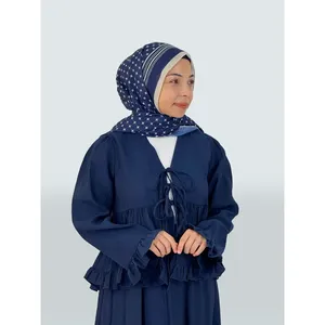 Conjunto de Dos Piezas para Mujer Elaya, con Cierre Frontal y Volantes, Tela Crepé, Diseño Transpirable - Product Image 2