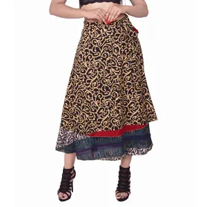 Wrapskirt silk sari long skirt beach sarong black wrap around dress skirts