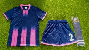 ชุดกีฬาแบบซับลิเมชั่นคุณภาพสูงสำหรับทุกเพศ ชุดเสื้อและกางเกงขาสั้น 10 ชุด ชุดฟุตบอลสำหรับผู้ใหญ่ บริการ OEM - Product Image 5