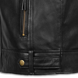 Marque de mode hommes Designer vestes en cuir prix de gros vestes en cuir de haute qualité nouvelle mode veste d'hiver en cuir - Product Image 5
