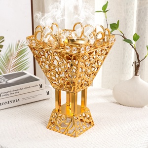 Quemador de Incienso Árabe de Latón de Diseño de Lujo, Quemadores de Metal Clásicos, Decoración Elegante, Quemadores de Incienso Hechos a Mano, Ecológicos - Product Image 2