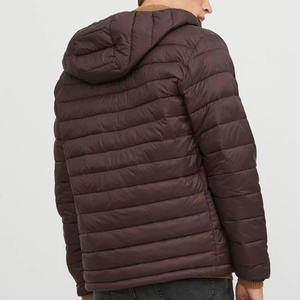 Nouvelle arrivée Veste d'hiver slim pour homme avec fermeture éclair sur mesure Respirante Imperméable Puffer Solide Tissé Service OEM - Product Image 3