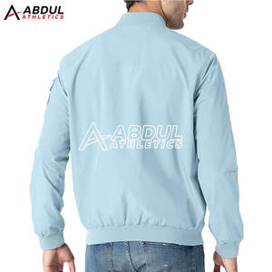 Blouson d'aviateur pour hommes, matériau souple et décontracté, vêtements d'extérieur à fermeture éclair, mode vente en gros, veste d'hiver pour hommes en usine - Product Image 2