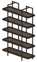 Étagères métalliques modernes peu encombrantes et bureau en fer pour appartement, cuisine, école, usage domestique, bureau et mobilier d'étude
