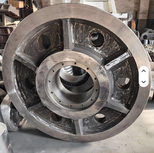 Services de fonderie de roues en acier pour concasseurs à mâchoires et concasseurs Hummer, service de fonderie de sable, volant moteur, poulie, volant de 100 kg, OEM - Product Image 4