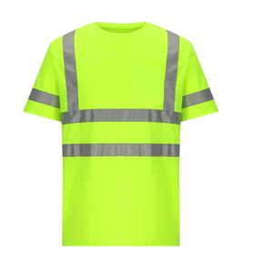 T-shirt de travail haute visibilité avec bande réfléchissante pour la construction, l'usine et l'industrie - Product Image 6