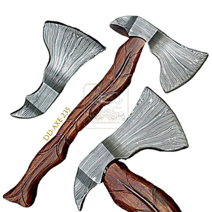 Wholesale Outdoor DD-AXE231 Viking Style Bushcraft Axe Damascus Steel Wood Handle Camping DIY Grade Forest Chopping Cutting - Product Image 5
