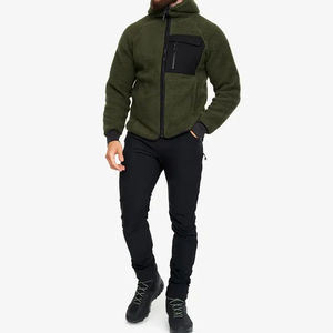Sudadera con capucha de lana Sherpa para hombre personalizada de la mejor fabricación Impresión en relieve sólido de poliéster/algodón Hecho en Pakistán Otoño - Product Image 3