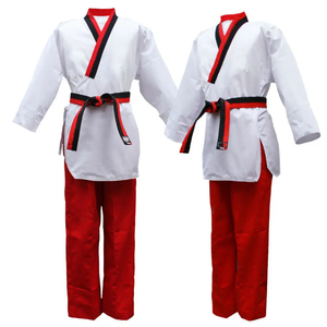 <b>Professional</b> Factory Wholesale Unisex Cotton Karate Training Uniform Youth Taekwondo Martial Set Custom OEM Available Adults - Product Image 1