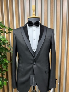 Wholesale Cheap Hot Sale Custom Made <b>Viscose</b> And <b>Polyester</b> <b>Fabric</b> Men Elite Suit Wedding Groom's & Business Suit For Men - Product Image 5