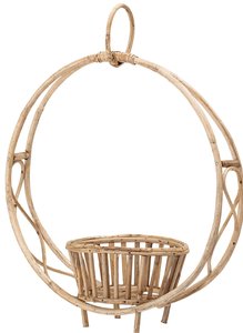 Handmade planters customized design & size decorative planters Rattan cane weaved <b>hanging</b> planters wicker flower pots - Product Image 2