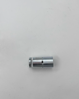 Atcovi 3128048100 Arbre pivotant en acier usiné de précision robuste, plaqué zinc/nickel, avec trou de lubrification intégré, haute résistance au cisaillement