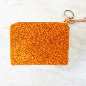 Pochette perlée cowboy multicolore de haute qualité, fabriquée à la main, en toile avec fermeture à glissière. - Product Image 4