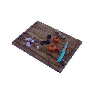 Planche à découper ronde en bois durable avec surface antidérapante, lavable au lave-vaisselle et durable pour une utilisation en cuisine - Product Image 1