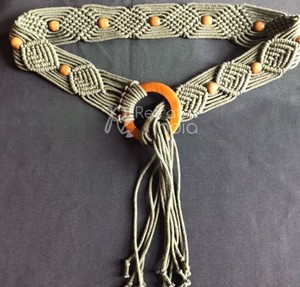 Ceintures en macramé faites à la main, fournisseur en vrac et fabrication par réfractex inde fabriquées en inde pour la meilleure qualité, bas prix et multi - Product Image 3