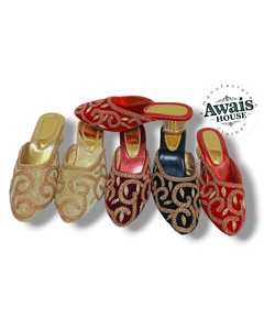 รองเท้า Awais House 2025 รุ่นหรูหรา ประดับด้วยลูกปัดและคริสตัล  แบบผูกเชือก  ผ้าสเตรช  หนังแท้  พื้นรองเท้าแบบมีเบาะ  ดีไซน์เซ็กซี่  เหมาะสำหรับใส่กลางแจ้ง - Product Image 2