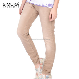 Jeans en denim pour femme, coupe slim, tendance, de qualité supérieure, prix compétitif, séchage rapide, tissu durable - Product Image 1
