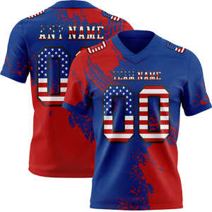 Camisetas de fútbol americano de alta calidad, uniformes sublimados de diseño personalizado, ropa deportiva transpirable de secado rápido, ropa de entrenamiento - Product Image 2