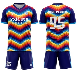 ชุดฟุตบอลสำหรับผู้ชายไซส์พิเศษเสื้อเจอร์ซีย์ฟุตบอลแบบย้อนยุคพิมพ์โลโก้เสื้อเจอร์ซีย์อเมริกัน - Product Image 4