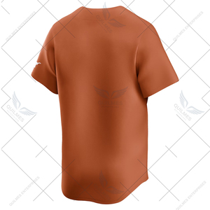 Universidad de Texas Longhorns Jersey de béisbol hecho a medida Transpirable Ligero College Gear Texas Orange Tallas grandes disponibles - Product Image 3