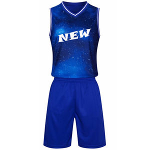 Uniforme de basket-ball respirant meilleur prix bon matériel 100% polyester uniformes de basket-ball de conception professionnels abordables - Product Image 2