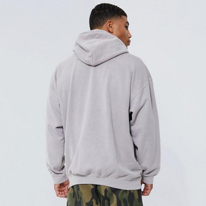 Sweat à capuche personnalisé en coton French Terry, lavage au soleil, double lavage à l'acide vintage, sweats à capuche délavés pour hommes - Product Image 3