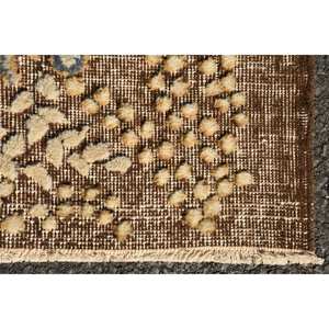 พรมขนสัตว์สีเบจสีชมพูคลาสสิกทำด้วยมือขนาด6.1x9.5ฟุตสไตล์ตุรกีทรงสี่เหลี่ยมผืนผ้าขนาดใหญ่แบบนามธรรมสำหรับทางเดินพรมยางสำหรับห้องห้องโถง - Product Image 5