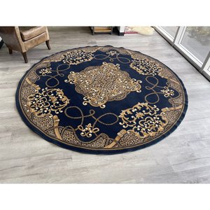 DAVINCI Classic D240CM Round Rug From the Series 10mm Thick Plush for Home Floor for Living Room and Hallway Decorations - Product Image 4