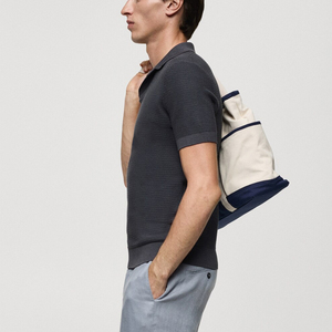 OEM 100% algodón Anti-Shrink manga corta cuello Cable Knit suéteres de los hombres de Color sólido Slim Fit de punto logotipo bordado personalizado - Product Image 4