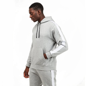 Ropa deportiva para hombre, chándal Unisex en blanco 500 GSM 100% algodón polar, sudadera de peso pesado, conjunto de pantalones de chándal con capucha para hombre - Product Image 2