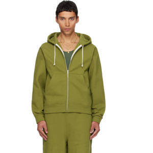 Survêtement zippé de qualité supérieure 2025 pour hommes avec poches kangourou, logo personnalisé, style hip-hop, pour la saison automne/hiver - Product Image 2